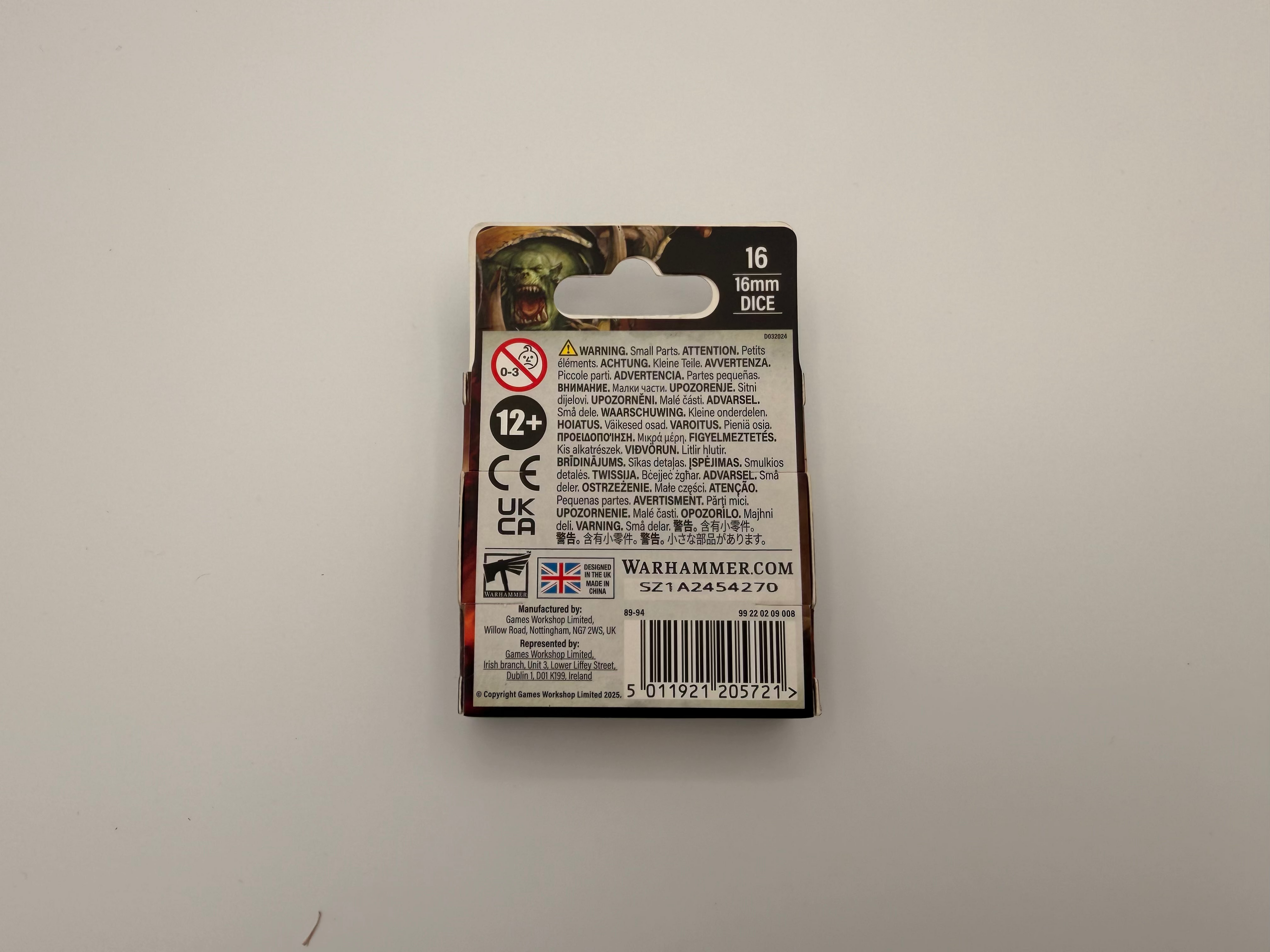 Games Workshop Ork Dice